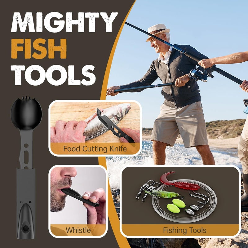 BesTuckle Gifts for Men Him Dad, Survival Kit and Equipment 25 Pcs, Valentines Gifts for him, Christmas Stocking Stuffers,Camping Essentials, Survival Gear, Cool Gadgets for Men - Image 3